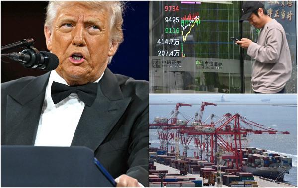 Taxele de 104% pentru China au intrat în vigoare. Cum se resimt deja efectele. Trump: "E rândul nostru să-i furăm"