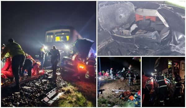 O femeie din Republica Moldova şi-a pierdut viaţa, după ce maşina în care se afla a fost lovită de tren în Iaşi. Un şofer şi un alt pasager au ajuns la spital