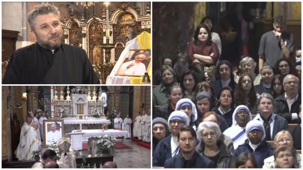 Bisericile catolice din România, neîncăpătoare în ziua înmormântării Papei Francisc. "Bunicul pe care nu l-am avut. Suflet nobil"