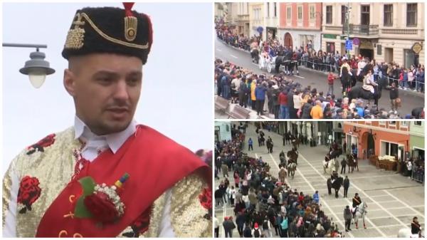 Cum a apărut tradiţia junilor călare din Braşov. Cele 7 cete de sute de călăreţi au umplut de culoare străzile oraşului