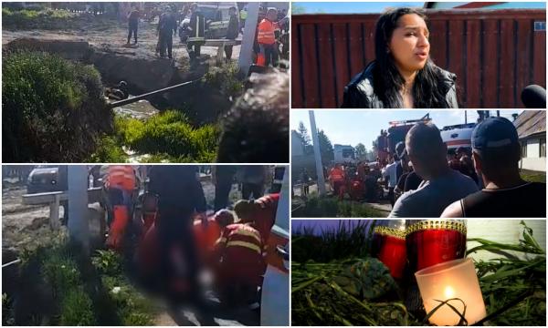 Imagini dramatice filmate la scurt timp după tragedia cu doi frăţiori morţi în Huedin: "Acolo au picat în apă. Amândoi copiii!"