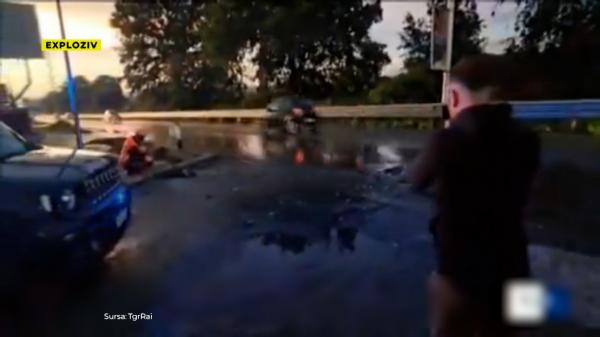 Românul din Italia care a vrut să-şi incendieze ginerele, după o bătaie soră cu moartea, a fost reţinut. A turnat benzină peste maşină şi i-a dat foc