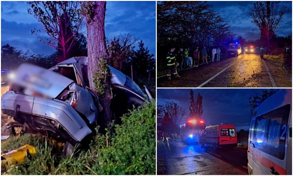 Un tânăr de 20 ani a murit pe loc, iar un adolescent luptă să trăiască, după un accident înfiorător la Podul Turcului, între Vaslui şi Bacău