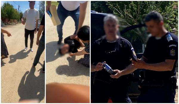 Localnic pus la pământ de un jandarm care însoţea o urnă mobilă în Teleorman. Bărbatul ieşise la poartă curios să vadă cine trece