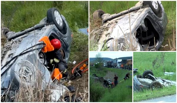 Familie decimată pe un drum din Cluj: Venise din Italia pentru o nuntă, dar a rămas captivă în maşina cuprinsă de flăcări. Doar doi supravieţuitori