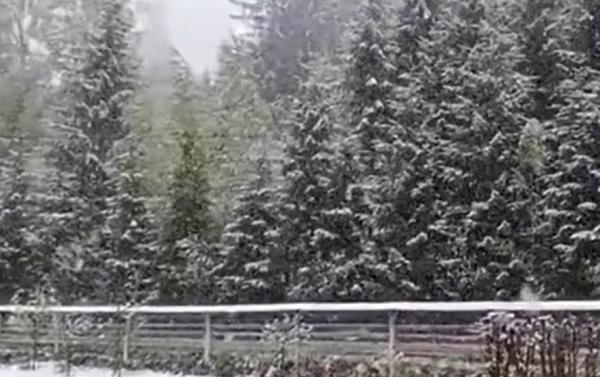 Locul din România unde a nins ca în mijlocul iernii, în prag de vară