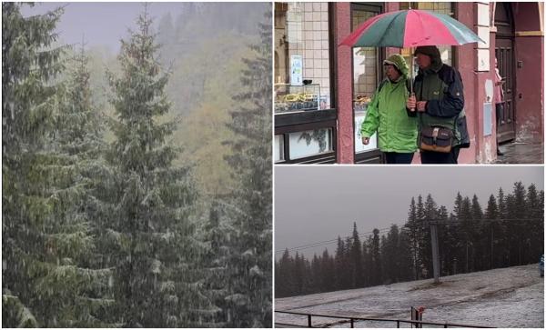 Frig, ploi şi ninsori în aproape toată ţara; la Voineasa a nins ca-n plină iarnă. Când se încălzeşte vremea