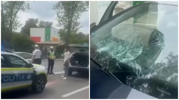 Trei adolescenţi, spulberaţi pe trotuar de un şofer de 20 de ani, în Brăila. Maşina a ricoşat într-un gard
