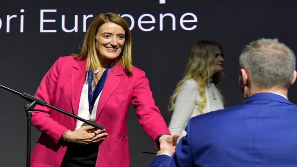 Roberta Metsola, premiată la Timişoara pentru susţinerea valorilor europene