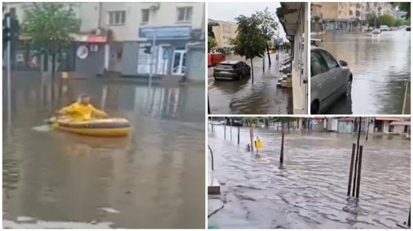 România, sub cod portocaliu. Furtunile au făcut prăpăd în casele oamenilor: "Acum avem valuri. Doamne Maica Domnului"