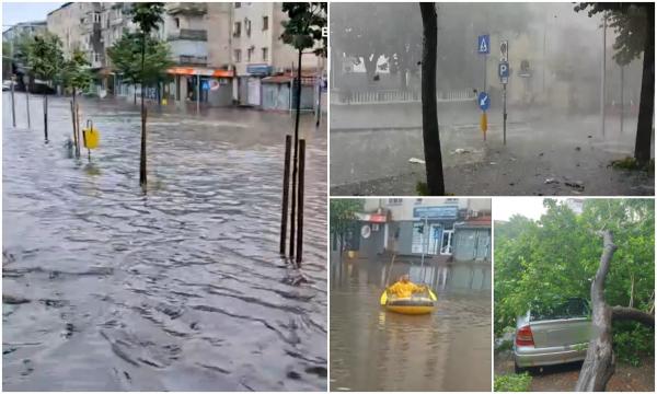 Jumătate de ţară, sub avertizări cod galben şi portocaliu de vreme severă. Azi şi mâine va ploua cât într-o lună