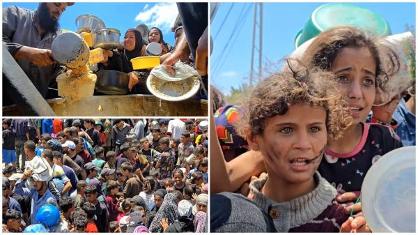 Dezastru umanitar în Gaza: cozi la făină şi orez, lângă câmpul de luptă. Zeci de persoane, victime colaterale