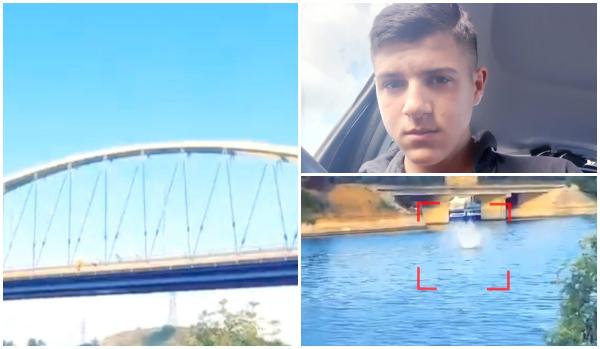 Momentul când Tudor sare de pe podul de la Murfatlar, surprins de un martor: "Ia uite-l! Ce să-i mai faci?"