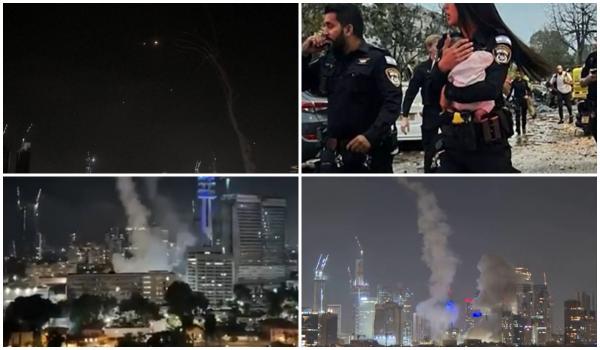 Iranul a lansat o ploaie de rachete peste Israel. Sute de români s-au adăpostit: "Sunt blocaţi"