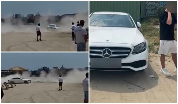 Un şofer a intrat cu maşina pe plaja din Constanţa pentru a face drifturi în nisip. Cu cât a fost amendat