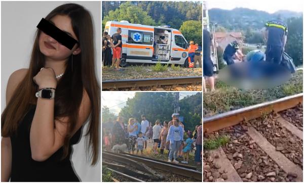 Iulia, fata de 17 ani ucisă de tren în Bacău, avea căşti în urechi când traversa șinele. Filmul tragediei