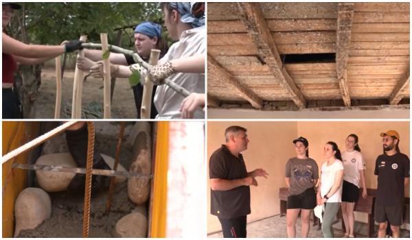 Studenţi din toată Europa, în practică la Bihor. Cum învaţă să renoveze case vechi cu tehnici tradiţionale