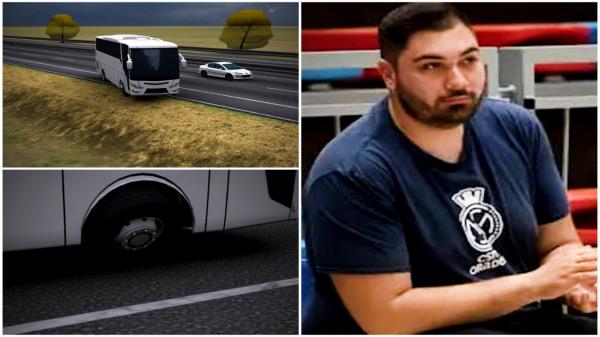 ANIMAŢIE. Antrenorul Marius Coman, mort la 23 de ani în accident de autocar, după ce roata a explodat