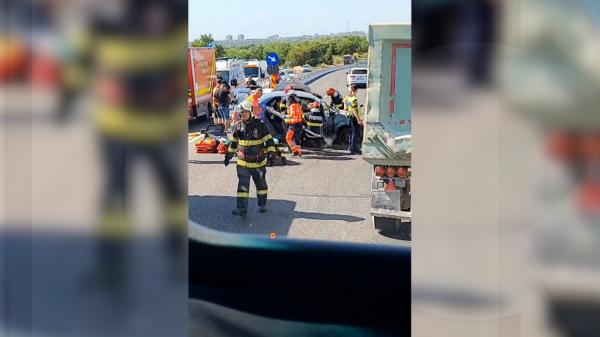 Accident cumplit pe DN 39, la intrare în Mangalia. Două victime după un impact frontal înfiorător