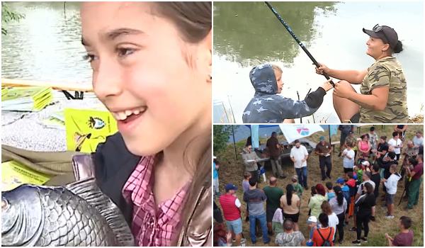 Cum a arătat o zi departe de ecrane pentru copiii din Mureş. S-au întrecut la pescuit, în mijlocul naturii