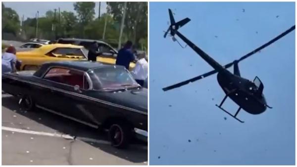 A plouat cu bani în Detroit. Sute de dolari, aruncaţi din elicopter direct pe şosea, după moartea unui bărbat