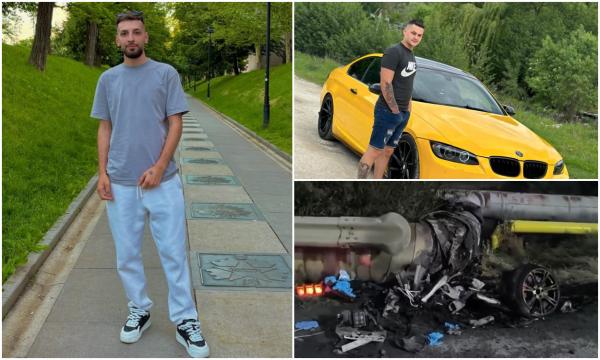 Filmul tragediei din Vâlcea, unde Eduard și Narcis au murit carbonizaţi într-un BMW. Mașina, cumpărată ieri