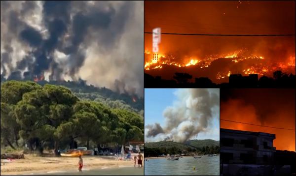 Mărturiile românilor prinşi în incendiile din Grecia: "Haideţi repede că e focul la noi în curte"