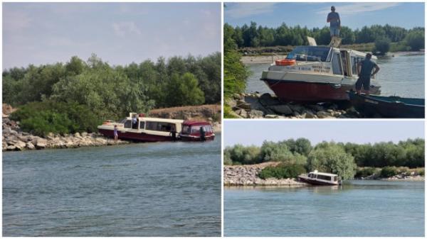 Accident naval la Tulcea: O ambarcațiune cu 12 persoane a intrat în mal