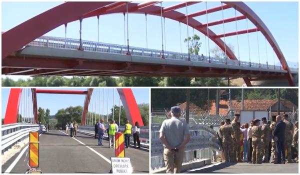 Podul NATO de la Voila, dat în folosinţă de ziua Americii. A costat peste 30 de milioane de euro