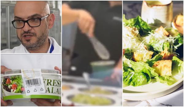 Salatele din supermarket, duse la laborator: una conţinea o bacterie fatală. Reacţia companiei