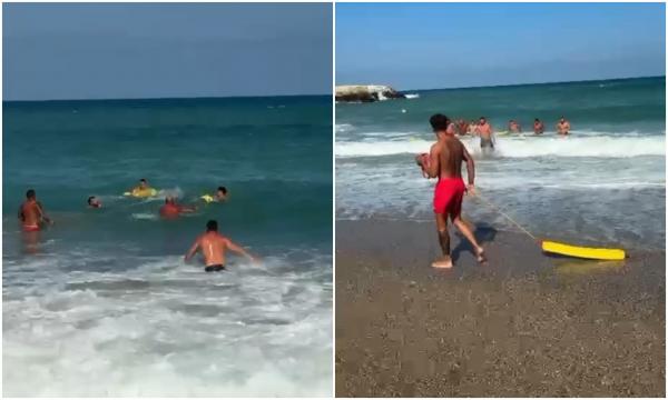 Un băiat de 16 ani a fost tras în larg de curenții puternici, la Eforie, și nu a mai putut ajunge la mal