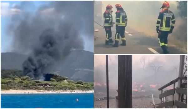 Italia și Franța, devastate de incendii. Sute de turiști şi localnici evacuați din calea flăcărilor