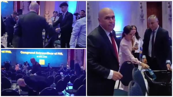 Ilie Bolojan şi colegii săi de partid, filmaţi când fac curat în sala în care a avut loc Congresul PNL