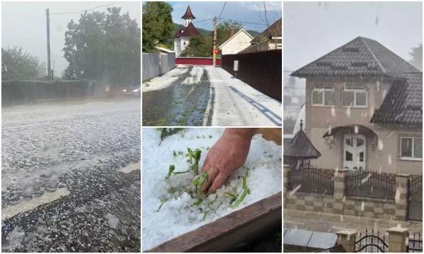 "N-a mai rămas nimic". Dezastru la Vânători, în Neamţ, după furtuna de cod roşu cu grindină