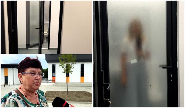 Dorel și-a dat din nou examenul. Toaletă cu uşă şi pereţi transparenţi, în mijlocul pieței din Pașcani