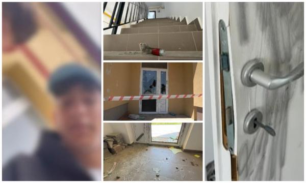 Mai mulţi tineri au devastat zeci de apartamente într-un bloc nou din Botoşani. Apoi au filmat dezastrul