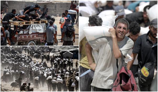 ONU trimite primele camioane cu alimente în Gaza. Oamenii trec prin "focuri de armă" pentru o bucată de pâine