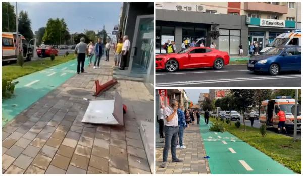 Două femei, spulberate de o maşină în timp ce se aflau pe trotuar, în Alba Iulia