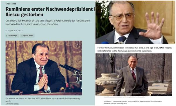 Presa străină, după moartea lui Iliescu. Acuzat de crime împotriva umanităţii, va avea funeralii de stat