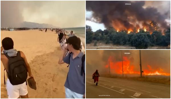 Europa arde. Un român a murit în Spania, mii de oameni evacuați: "În 5 minute eram înconjuraţi de foc"