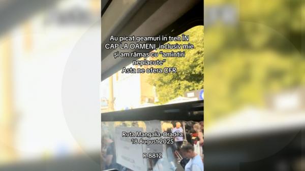Incident grav într-un tren CFR. Geamuri sparte în mers, o femeie a fost rănită