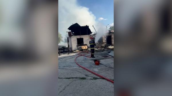 Incendiu la Mănăstirea Cernica. Zeci de pompieri se luptă cu flăcările