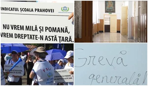 Peste 30.000 de profesori protestează mâine: "Cea mai mare festivitate va avea loc în Piaţa Victoriei"