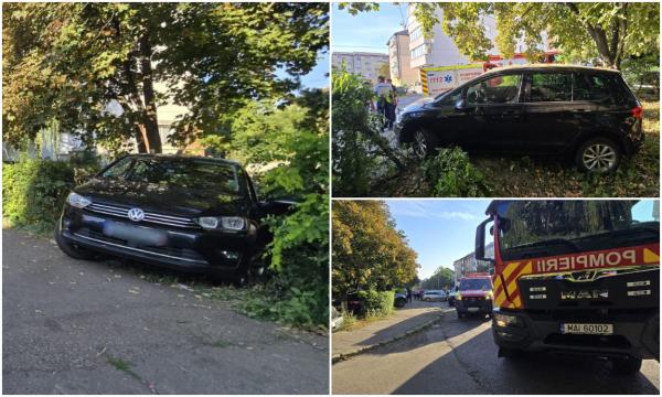 Familie cu doi copii, lovită de maşină în Suceava. Erau pe trotuar, în drum spre şcoală