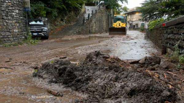 Italia, paralizată de vremea extremă. Inundații și alunecări de teren în mai multe regiuni