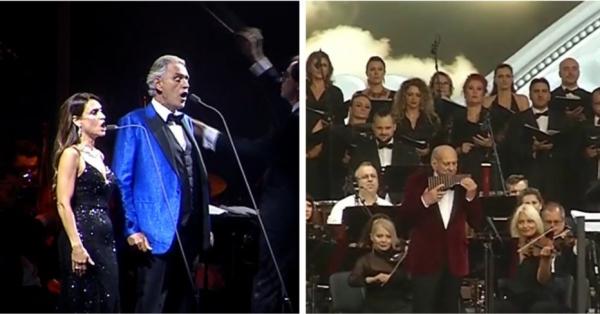 Andrea Bocelli şi Gheorghe Zamfir, pe aceeaşi scenă la festivalul Unforgettable