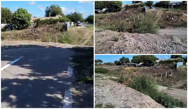 Un drum modernizat şi asfaltat din Brăila se termină într-o râpă. Dorel a uitat şi să îl semnalizeze
