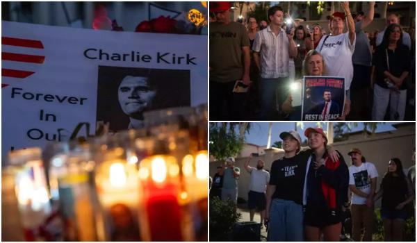 Charlie Kirk, omagiat de zeci de mii de oameni în Arizona. Trump şi JD Vance, în primul rând la ceremonie