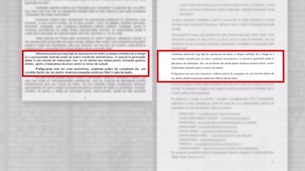 Noul director al teatrului din Suceava şi-ar fi copiat proiectul. A păstrat inclusiv "Argeş" din cel original