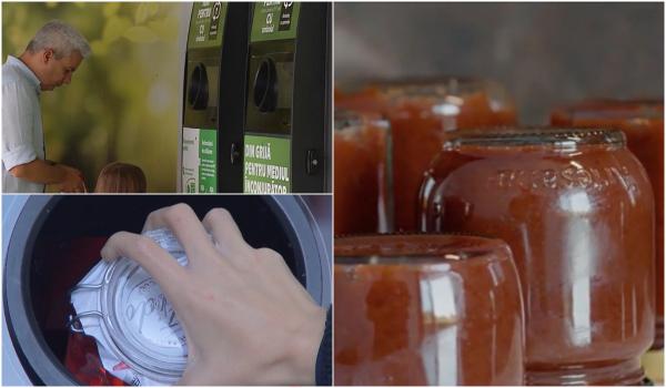 RetuRO, cu borcane şi sticle de borş sau oţet. Câţi bani fac pe zi "colecţionarii" de PET-uri